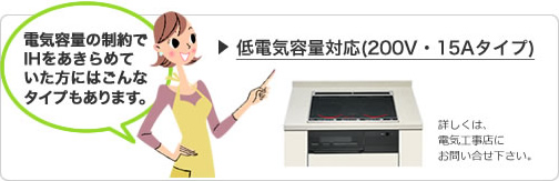 ��d�C�e�ʑΉ��i200V�E15A�^�C�v�j