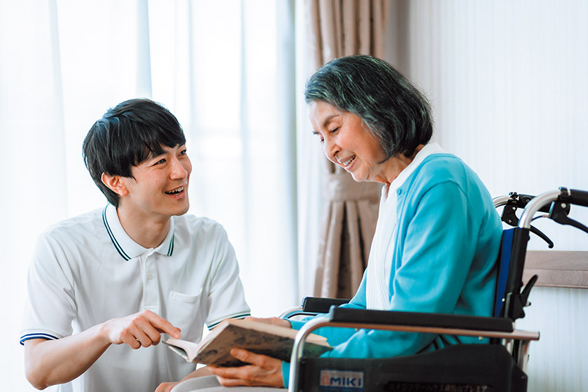 顔なじみのスタッフが対応