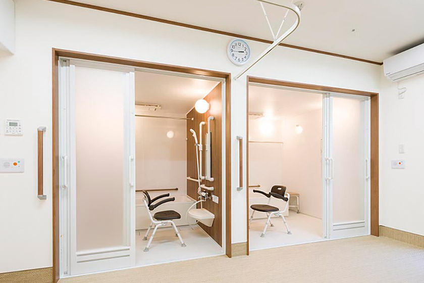 プライベートが守られた個別浴室