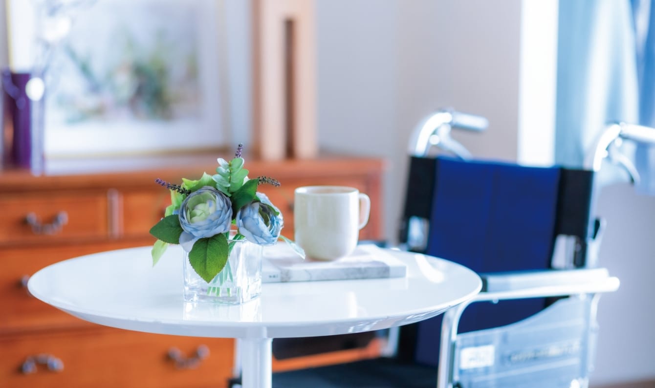 介護が必要な方も、サービスを組み合わせてお暮らしいただけます。