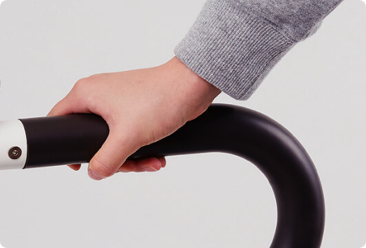 つなぎ目がなく、握りやすい