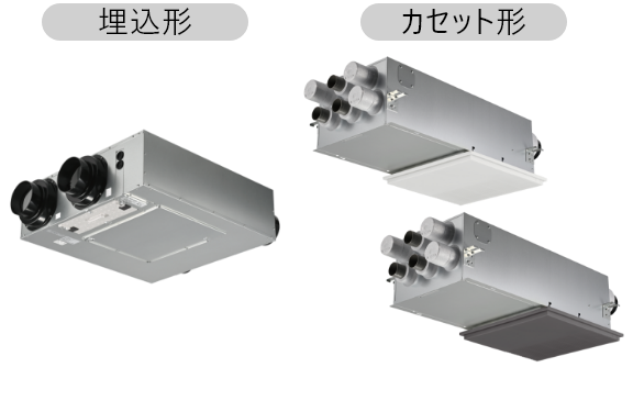 熱交換気ユニット カセット形/埋込形の写真