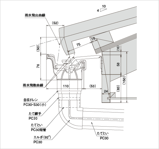 タニタ 樋 cad | タニタガルバ竪樋 – ZCDC