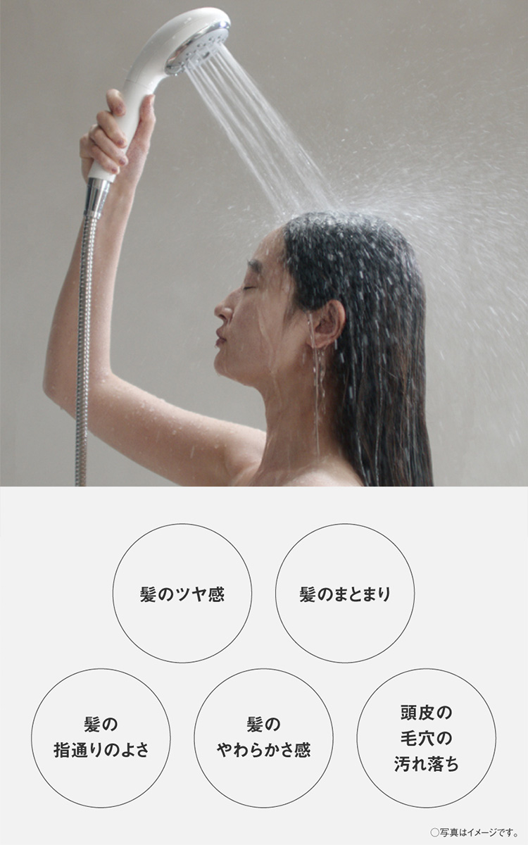 髪のツヤ感　髪のまとまり　髪の指通りのよさ　髪のやわらかさ感　頭皮の毛穴の汚れ落ち　〇写真はイメージです。