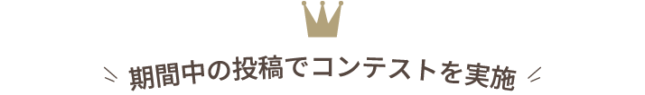 期間中の投稿でコンテストを実施