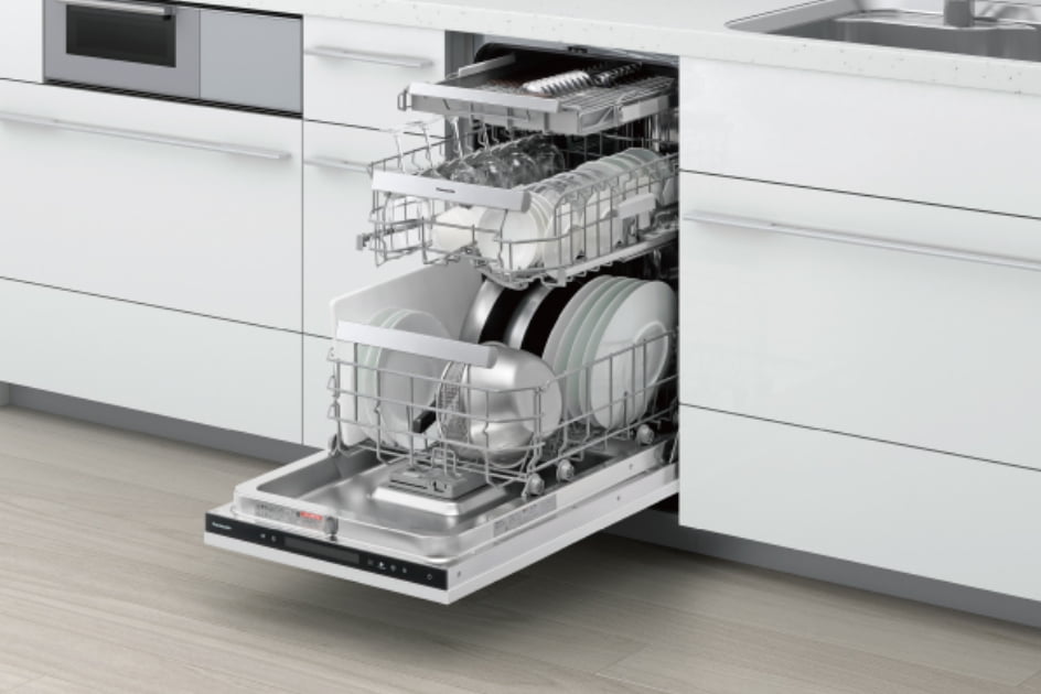 パナソニック ビルトイン食洗機 NP-45EF1W フロントオープンタイプ 幅45cm システムキッチンセット販売専用