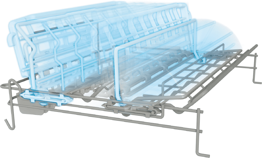 プルオープンタイプA1,B1シリーズ：上カゴ「ムービングラック プラス」