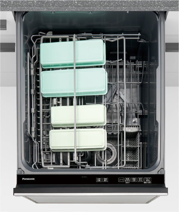 NP-45BD1S庫内俯瞰：お弁当箱をセット