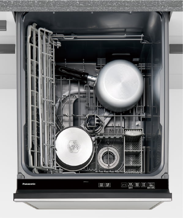 NP-45BD1S庫内俯瞰：小鍋をセット