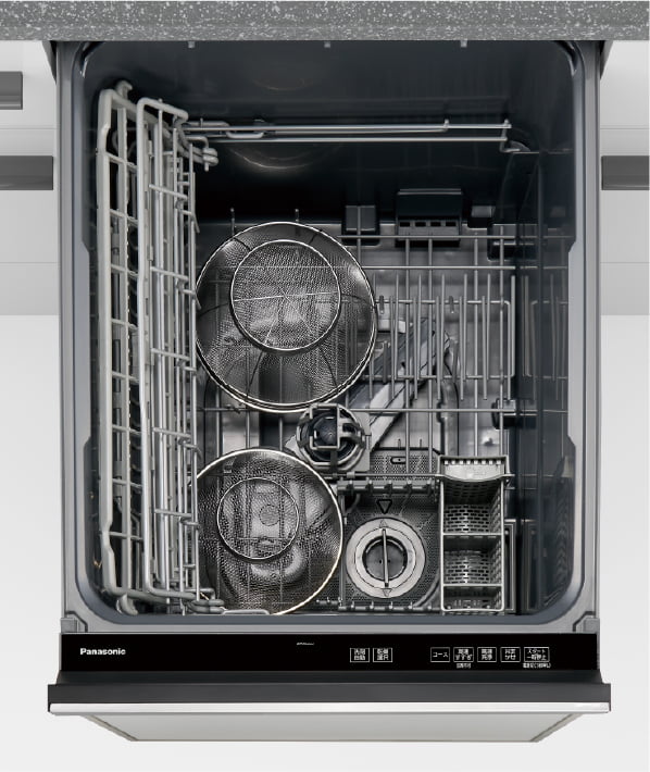 NP-45BD1S庫内俯瞰：ザルをセット