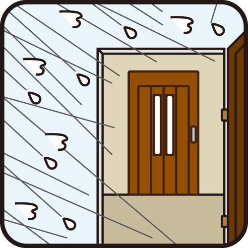 雨風が浸入しないよう屋内に設置