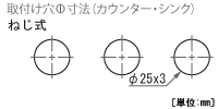 取付け穴寸法