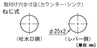 取付け穴寸法