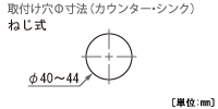 取付け穴寸法