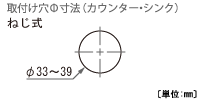 取付け穴寸法
