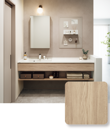 グレージュアッシュ柄<