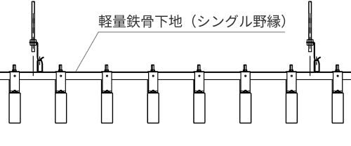 エアリライトルーバー 軽量鉄骨下地吊り用 イメージ画像