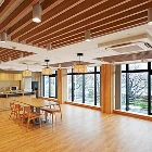ケアコミュニティみちふの森　エアリライトルーバー 天井仕上げ材直付け用　施工事例01
