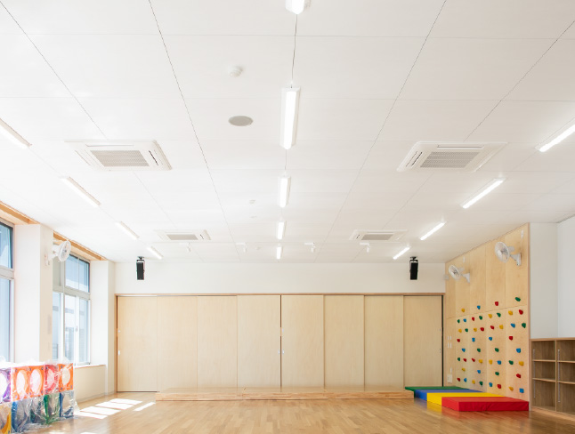 教育（文教）施設　春日井市立牛山保育園　エアリライトスクエアタイプ事例
