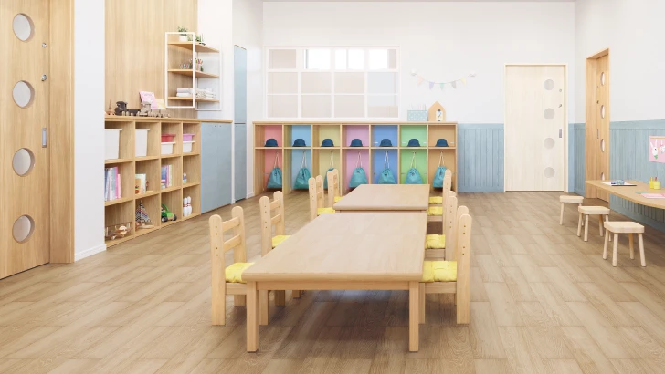 教育・高齢者施設におすすめ 1.5mmリフォームフローリング USUI-TA［ウスイータ］