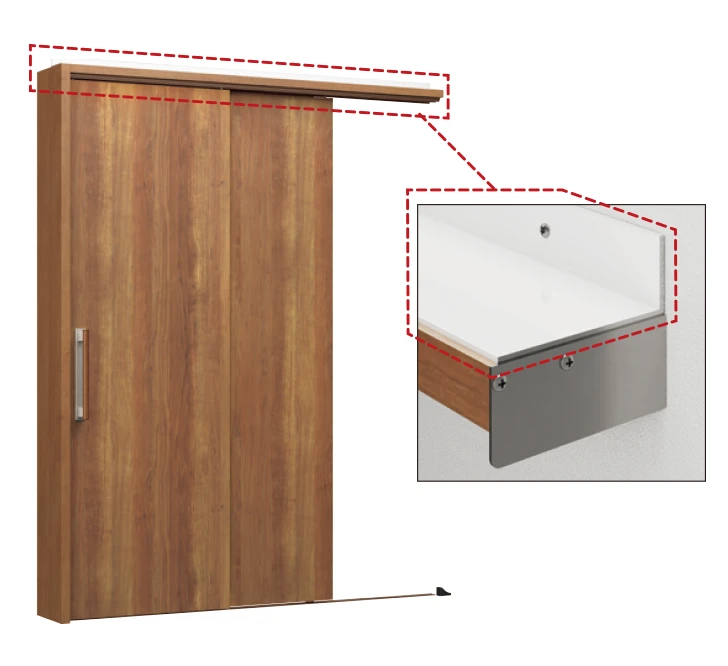 2枚連動片引き アウトセット納まり