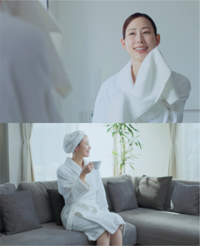 入浴後も“あたたかい”が続く