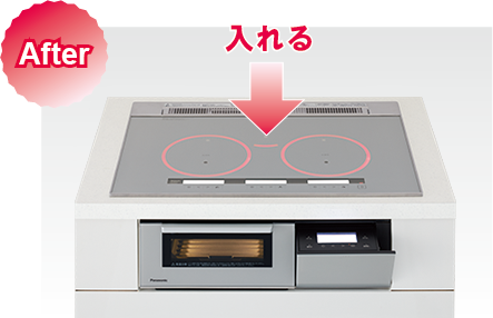 After 新しいIHを入れている