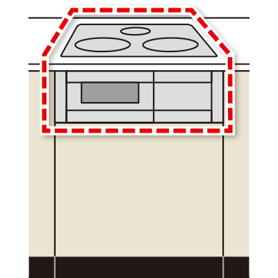 コンロのみを設置