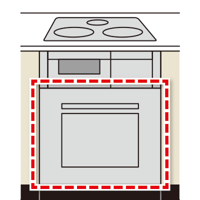 コンロとオーブンを設置