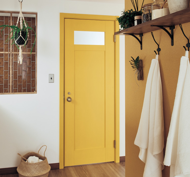 ドアをお好みに色に塗ってアレンジ 部屋づくりをもっと楽しく ベリティス クラフトレーベル 室内ドア 内装ドア 収納 Panasonic