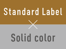 Standard Label x Solid color