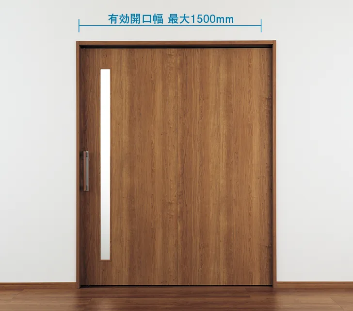 ❷大型幅広上吊り引戸