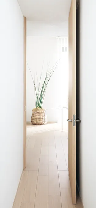 ハイドア（枠外高2400mm）＋2方枠・ノイズレス蝶番（隠し蝶番）