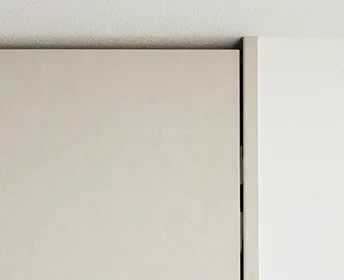 ノイズレス蝶番（隠し蝶番）　閉じたとき