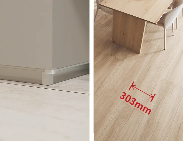 床を広く見せる造作部材をラインアップ／広がりを感じる広幅の床材が登場