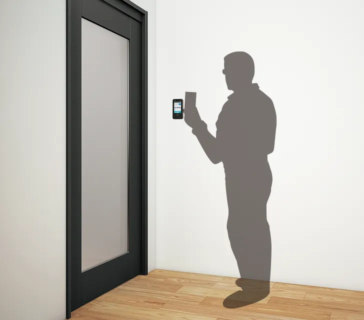 タッチレス自動ドア e-Kindoor（イーカインド）:カードリーダー連携対応