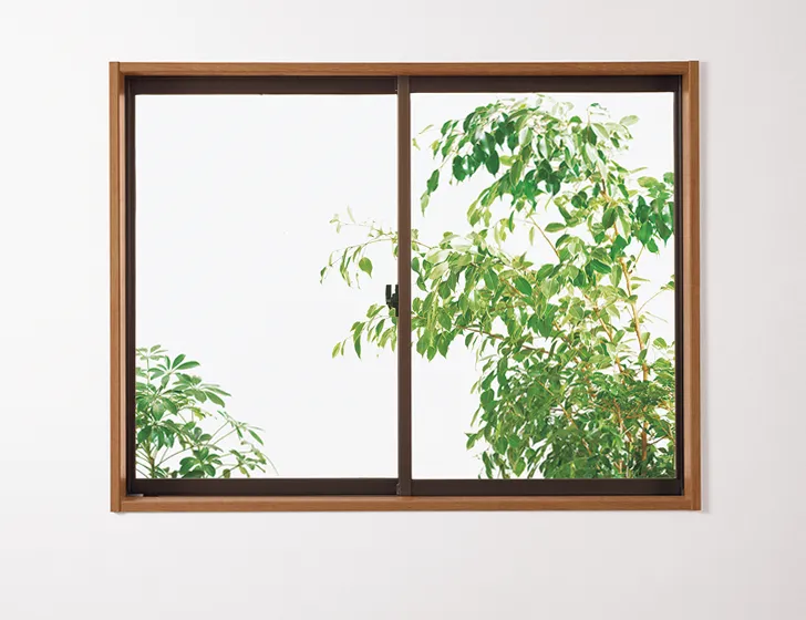 窓枠：ES型 NS50シリーズ 引き違い窓にあう窓枠を追加