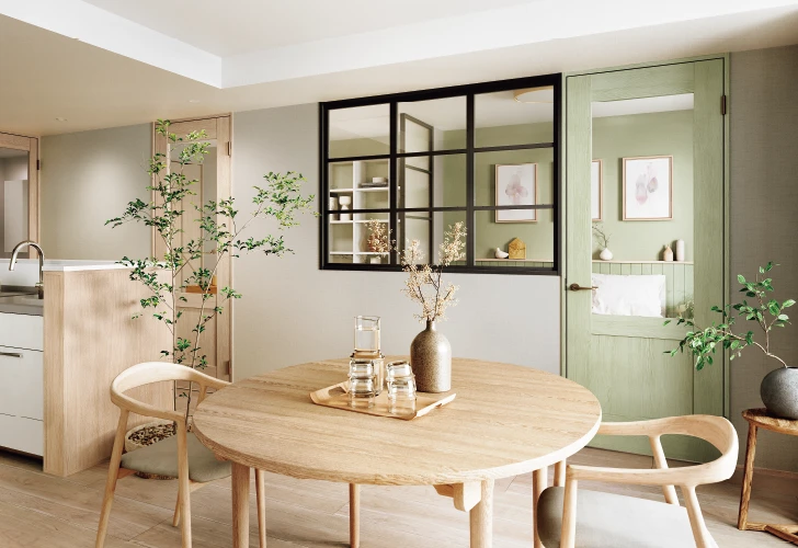 ［ 直線納まり ＋ 建具隣接 ］