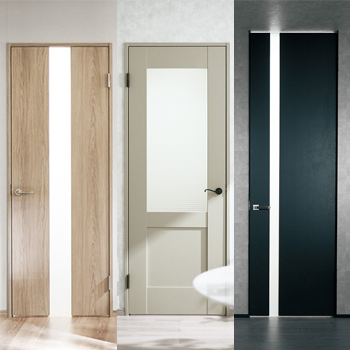 3つのレーベルから自由に選べる内装ドア