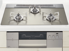 ガラストップ（マルチグリル）ガスコンロ（株）ハーマン製