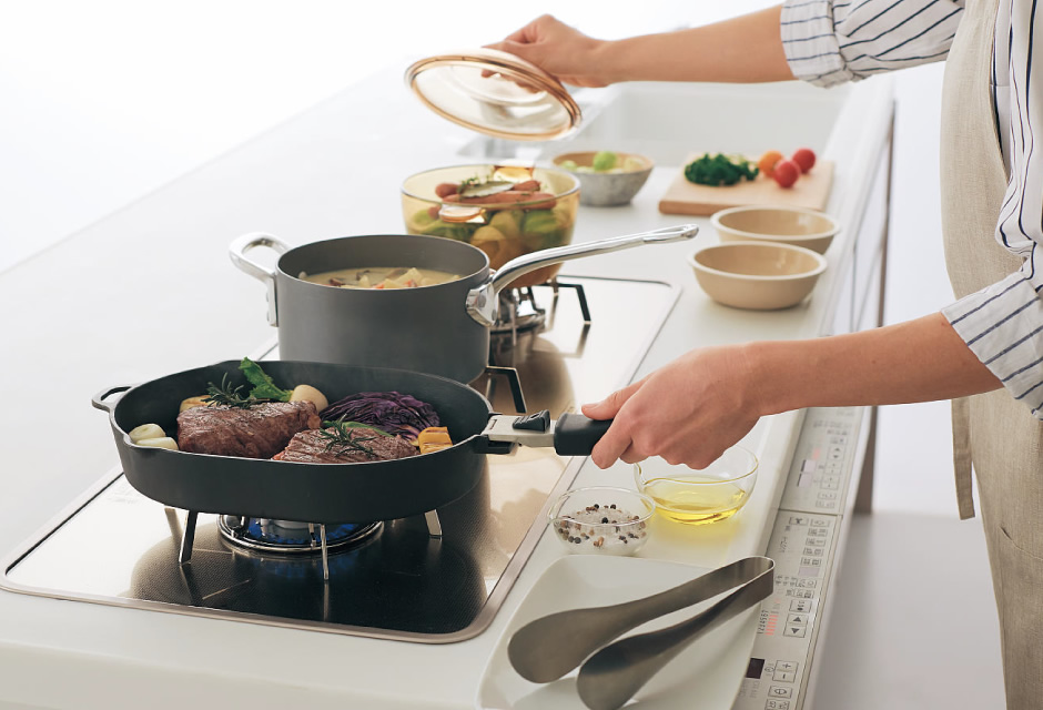 ビルトイン自動調理対応コンロ