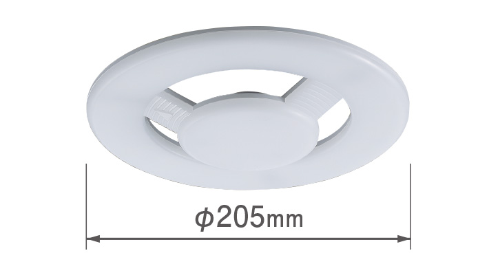 LEDフラットランプφ205（口金GX53-1a）