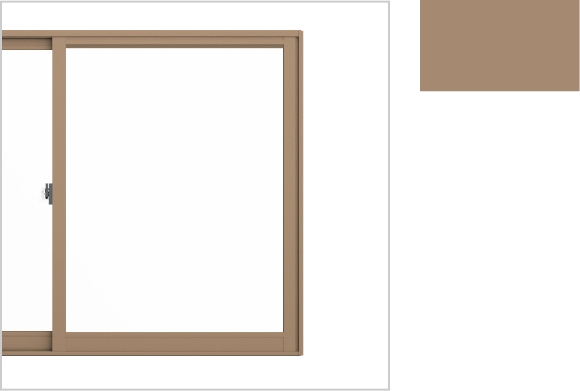 ライトブラウンの内窓