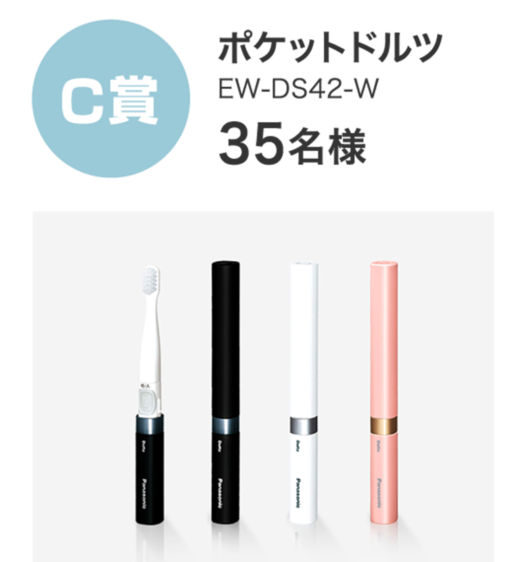 C賞 ポケットドルツ EW-DS42-W 35名様