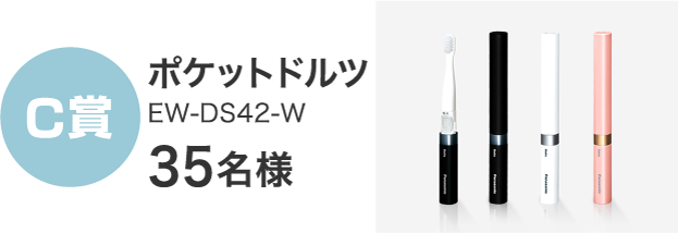 C賞  ポケットドルツ EW-DS42-W 35名様