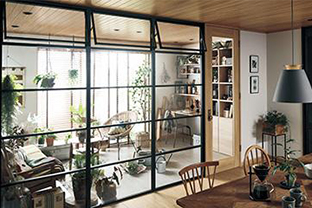 画像：採光間仕切り しきり窓