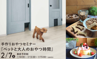 手作りおやつセミナー『ペットと大人のおやつ時間』