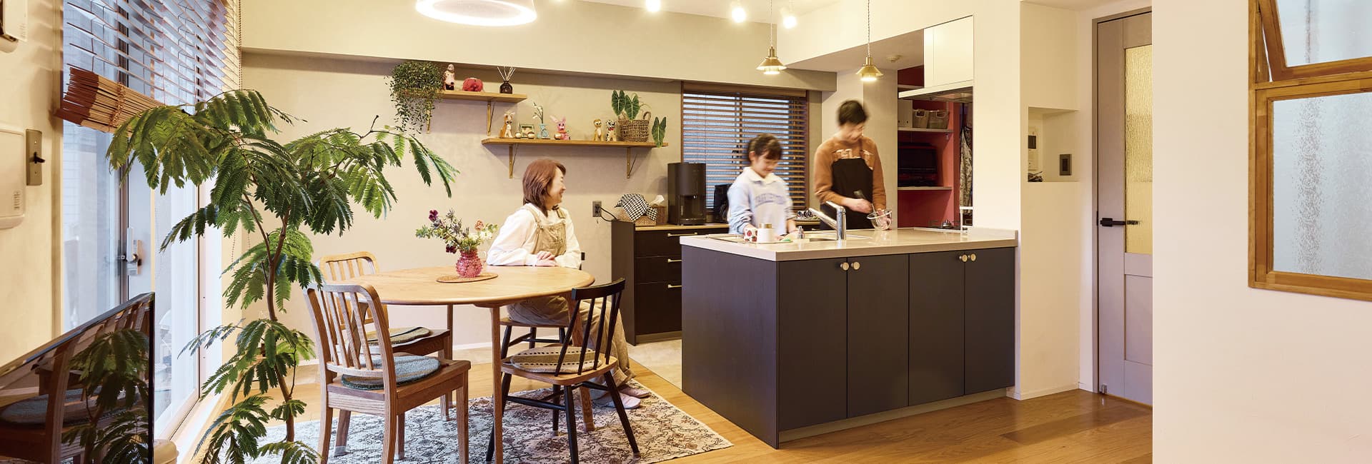 週末は親子でお料理を。笑顔でつながるLDK