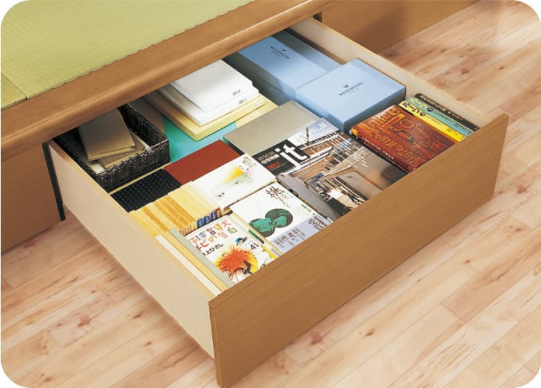 キャスター付きで使いやすい引出し