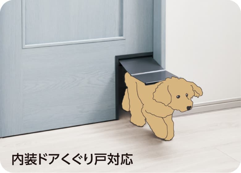 通り抜けの練習ができるくぐり戸